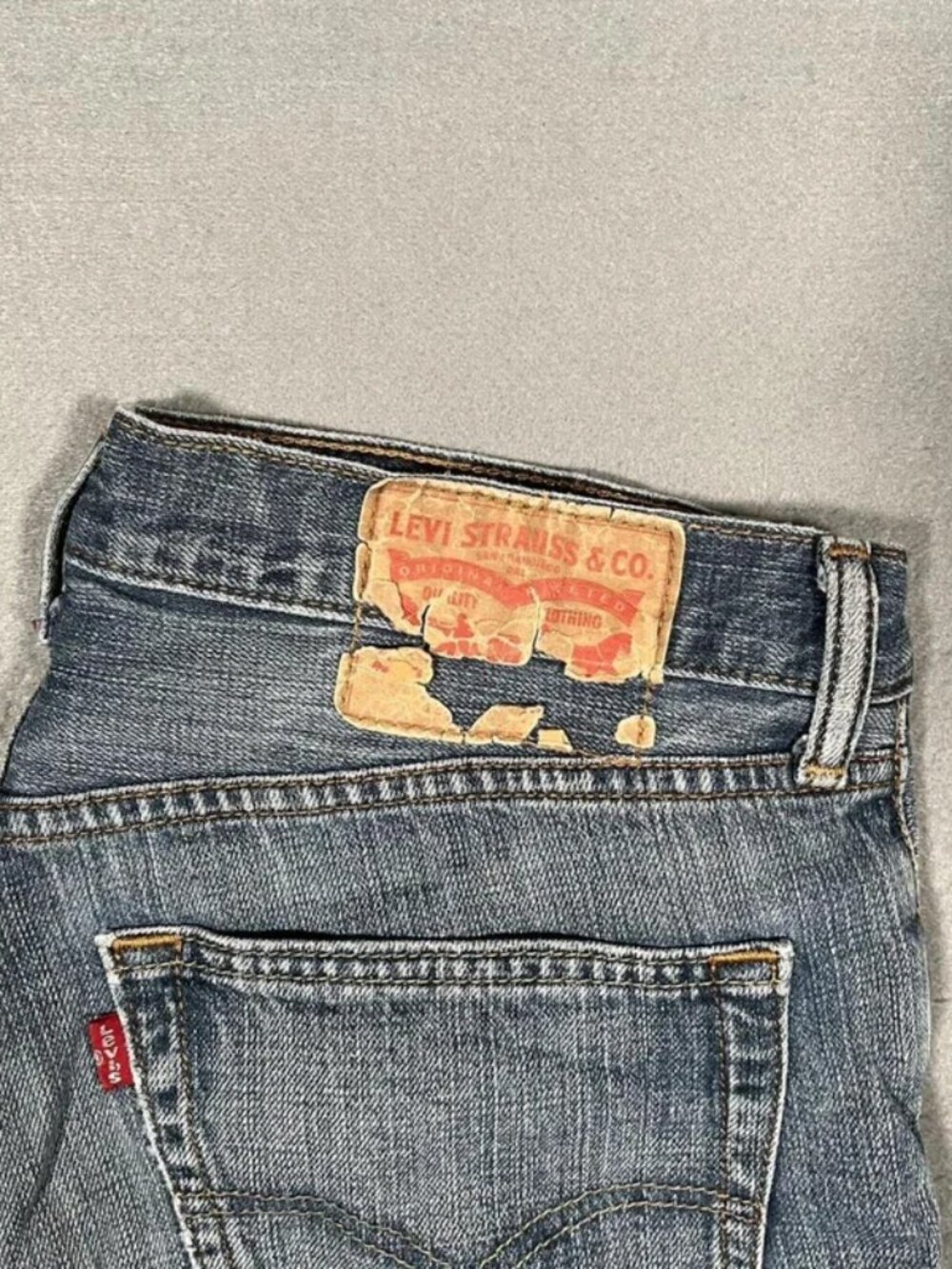 Levi’s 559 Light Blue Denim Jeans Relaxed Vintage Mens W32 I34 - Picture 3 of 5